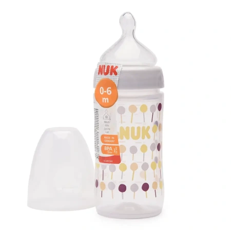 NUK бутылка стеклянная New Classik First Choice+, размер1, 150 мл, 0-6мес.